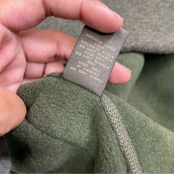 J L Powell The Spirting Life green wool blend sweater utility buttoned vest XXL - Picture 9 of 15